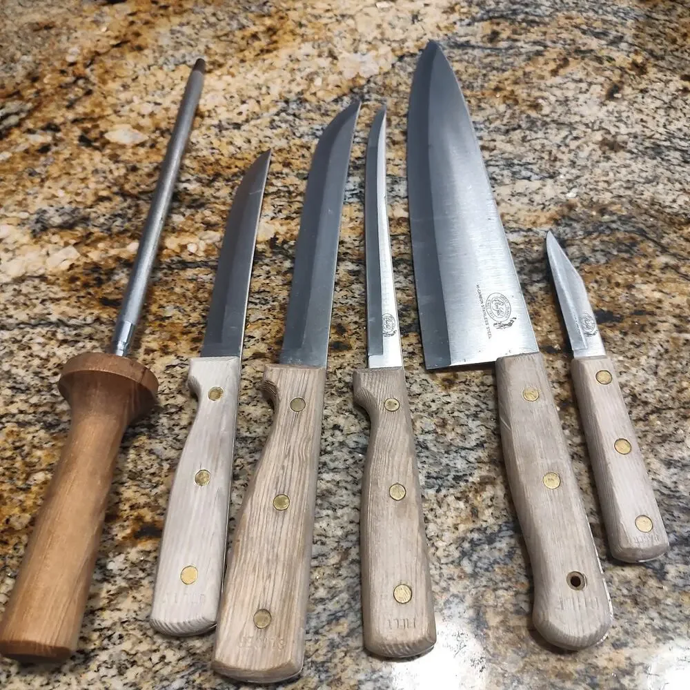 Carvel Haul 6-Piece Knife Set with Block Hi-Carbon Stainless Steel